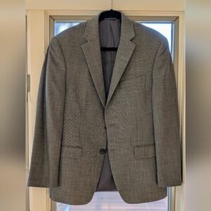 Ralph Lauren 100% Wool Blazer Mens Jacket Sport Coat Gray Fully Lined Sz 38S